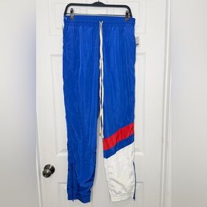 The Perfect Example - Blue Track Pants with Red and White Accents Size L